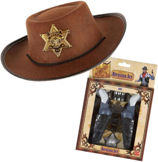 Cowboy verkleedset voor kinderen met hoed