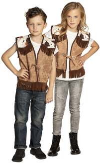 Cowboy vest kind Western Bruin - Kastanje