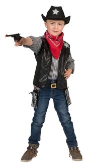 Cowboy Vest Kind Zwart