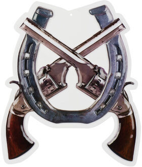 Cowboy Wanddecoratie 47cm