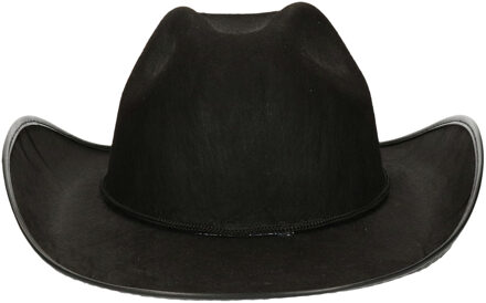 Cowboy/western hoed - voor volwassenen - zwart