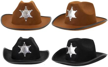 Cowboyhoed met ster kinderen verschillende