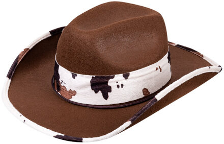 Cowboyhoed Polyester Bruin One-size