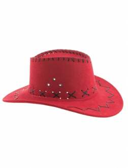Cowboyhoed rood kind Rood - Zalm