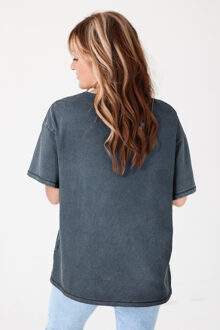 Cowboylaarzen Graphic T-shirt Relaxed Fit Korte Mouwen - maat S Grijs