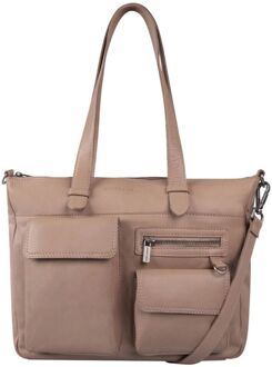 Cowboysbag Grenada Shopper mocca schoudertas dames Bruin - H 26 x B 34 x D 9 cm