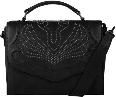 Cowboysbag Mission Citybag black handtas dames Zwart - H 18 x B 26 x D 10 cm