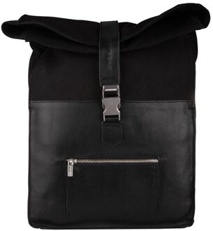 Cowboysbag Tarlton Backpack 17" black backpack Zwart - H 44 x B 32 x D 10