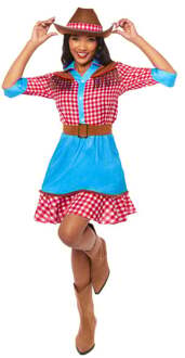 Cowgirl Kostuum Delilah met Hoed Multikleur - Print