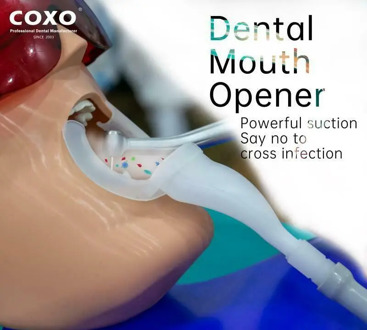 COXO Dental Droplets Aerosol Suction Cheek Lip Retractor Mouth Opener Props White Color
