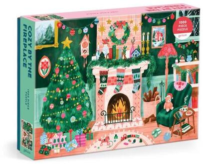 Cozy By The Fireplace 1000 Piece Puzzle -  Galison (ISBN: 9780735386303)