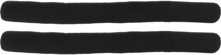 Cozy Home Tochtstopper - 2x - met magneten - zwart - 80 cm - tochtrol