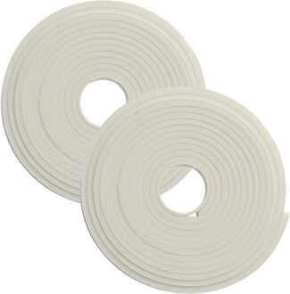 Cozy Home Tochtstrip - 2x - wit - zelfklevend - 2 x 275 cm - tochtband - deur of raam