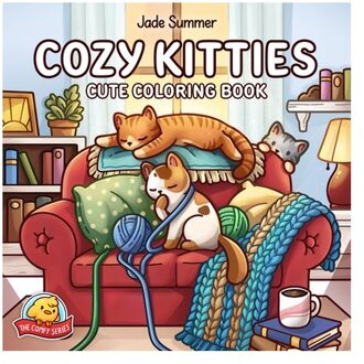 Cozy Kitties: Cute Coloring Book - The Comfy - Jade Summer