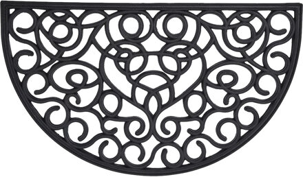 Cozy Step Deurmat - anti slip - half maan - natuur rubber - 75 x 45 cm - schoonloopmat
