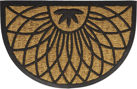 Cozy Step Deurmat - anti slip - half maan - rosace - 60 x 40 cm - schoonloopmat