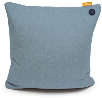 Cozy Una warmtekussen blauw 45x45cm. op=op