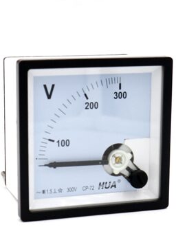 CP-72 AC 100 v 150 v 250 v 300 v 450 v 500 v 600 v Klasse 1.5 72 x 72mm Bereik Analoge Voltage Voltmeter Panel Meter 100V