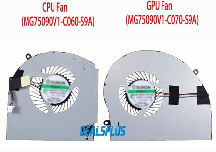 Cpu Gpu Cooler Cooling Fan Voor Dell Alienware 17 R4 R5 MG75090V1-C060-S9A MG75090V1-C070-S9A GPU en CPU