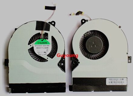 CPU GPU Fan Voor MSI GE72 GE62 PE60 PE70 GL62 GL72 2QD 2QE 2QF 007X 053X 216XCN Cooling Cooler PAAD06015SL DC5V 0.55A