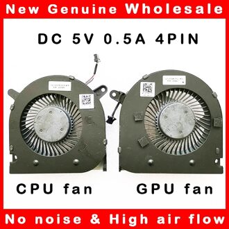 Cpu Gpu Koelventilator Koeler Radiator Voor Dell G3-3590 Fllk DSF5K12304363B Fllj DFS5K12214161B 6.1CFM 0160Gm 160Gm 04Nywg 4Nywg CPU en GPU fan