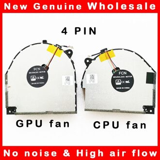 Cpu Gpu Koelventilator Koeler Radiator Voor Lenovo Redder Y530 Y7000 DFS200405CA0T-FKPW DC28000DKF1 DFS200105BR0T-FKPX DC28000DKF0 CPU fan