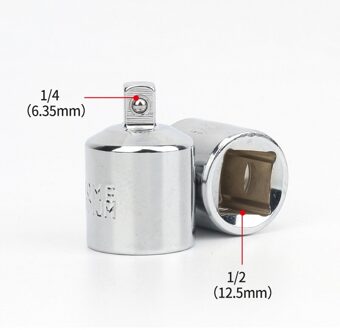 CR-V Staal Socket Ratchet Converter Adapter Reducer 1/2 "Naar 1/4" 1/2 "Om 1/4" Auto Fiets Garage reparatie Tools Kleine Socket Gereedschap B