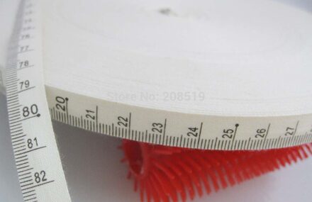 CR0007 breedte 12 MM/15 MM/20 MM Gedrukt 20 cm & 100 cm Heerser 100% Katoen Lint 30 meter craft accessoires 100CM on 12mm wide