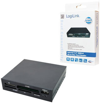 CR0012 Intern USB 2.0 Zwart geheugenkaartlezer