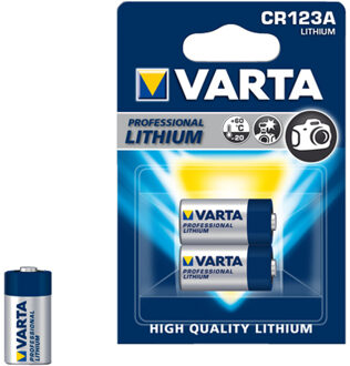 CR123A Fotobatterij 3 V 1600 mAh 2 stuks