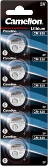 CR1620 lithium 3v 5-pack