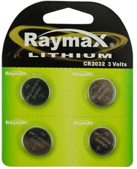 CR2032 Lithium-Knoopcelbatterijen 3V - 4-Pak