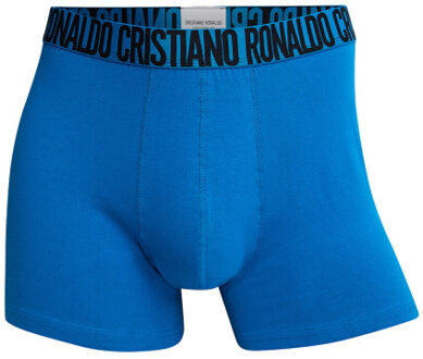 CR7 Heren boxershorts effen 3-pack Blauw - S