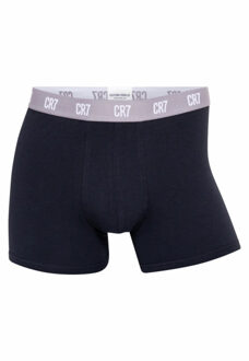 CR7 Heren boxershorts effen blauw/teal/zwart 3-pack - maat XXL Veelkleurig