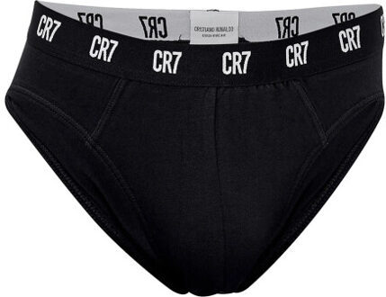 CR7 Heren slip 3-pack effen zwart/wit/grijs Veelkleurig - L