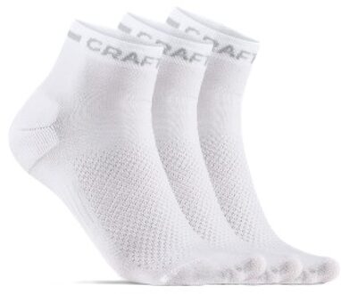 Craft 3 stuks Core Dry Mid Socks Zwart,Wit - Maat 34/36,Maat 37/39,Maat 40/42,Maat 43/45,Maat 46/48