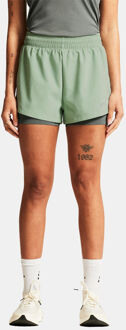 Craft ADV Essence 2-In-1 Shorts Hardloopbroekje Dames Groen - M