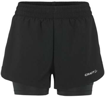 Craft ADV Essence 2in1 2 Hardloopshorts Dames zwart - M