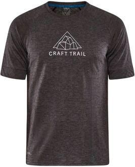 Craft ADV Trail Wool Hardloopshirt Heren-Donkergrijs - S,M