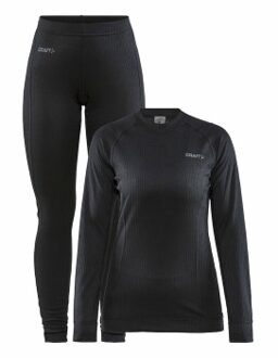 Craft Baselayer Set Women Zwart - X-Small,Small,Medium,Large,X-Large,XX-Large,3XL
