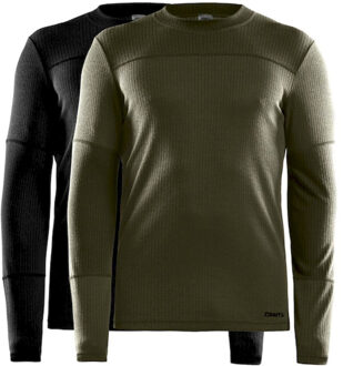 Craft core 2-pack baselayer tops m set thrm heren - maat XXL Zwart