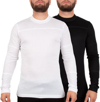 Craft Core Baselayer Thermo Shirt Heren (2-pack) zwart - wit - XXL