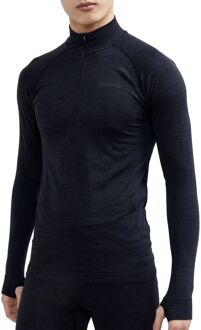 Craft Core Dry Active Comfort Zip Thermoshirt Heren donker blauw - zwart - XXL