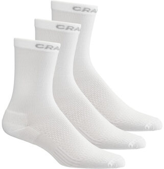 Craft Core Dry High 3-Pack Sokken wit - 34-36