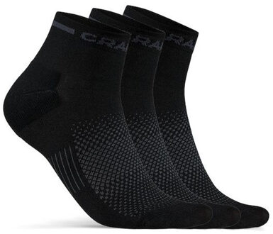 Craft Core Dry Mid Sokken 3-Pack zwart - 40-42