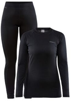 Craft Core Warm Baselayer Set Women Zwart - X-Small,Small,Medium,Large,X-Large,XX-Large