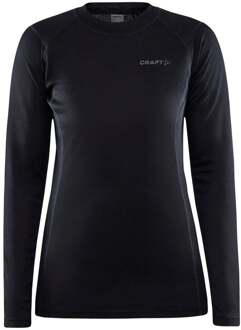 Craft Core Warm Baselayer Shirt Dames zwart - M