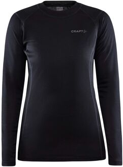 Craft Core Warm Baselayer Shirt Dames zwart - XS