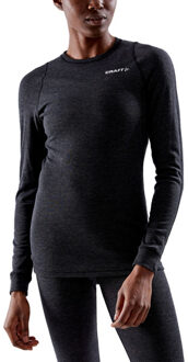 Craft Core Wool Merino LS Tee W Ondershirt Zwart - XL