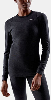 Craft Core Wool Merino LS Tee W Ondershirt Zwart - XS